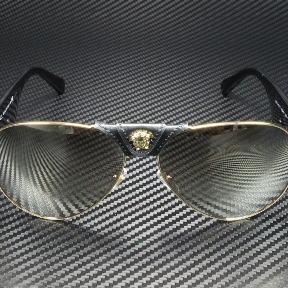 SALE! Versace 62mm Gold Trim Men Sunglasses - Picture 2 of 5